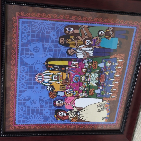Dia de los Muertos Mexican Framed Art - Picture 1 of 3